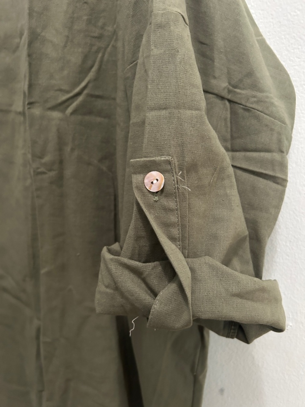 Doublju  2pcs Olive Green Wide-Leg Pants with matching top - Picture 4 of 6